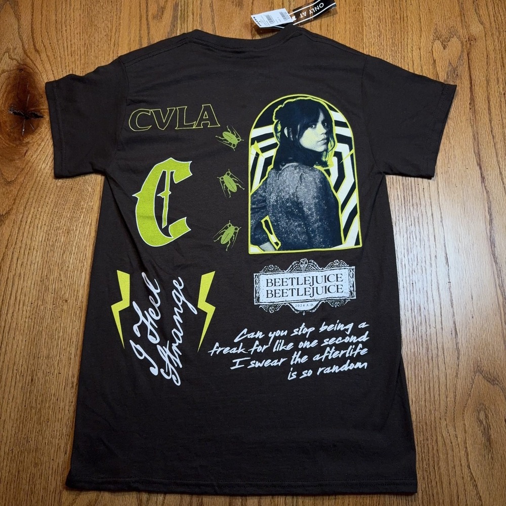 NWT CVLA Tillys Beetle‎ Juice Jenna Ortega Shirt Men's Small Exclusive